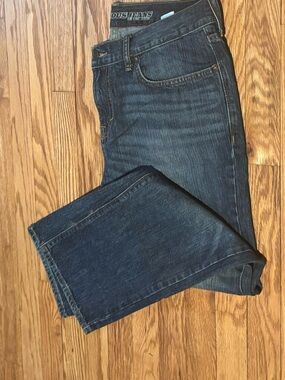 Old Navy Men's Dark Blue Straight Jeans